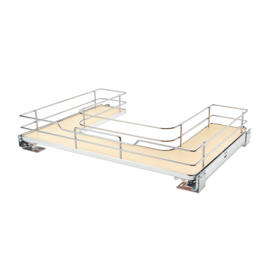 Rev-A-Shelf Maple Solid Bottom U-Shaped Sink Base Pullout w/BLUMOTION Soft-Close for 30" Sink Base Rev-A-Shelf 5386-30BCSC-MP Questions & Answers