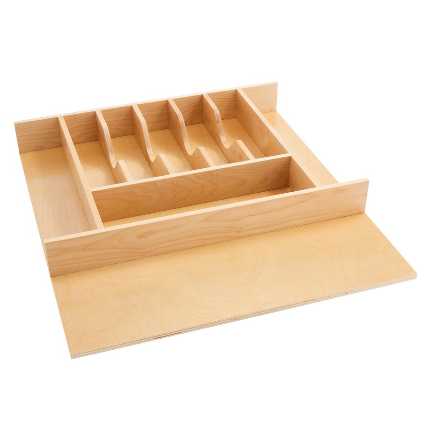 What are the dimensions of the 5 silverware compartments