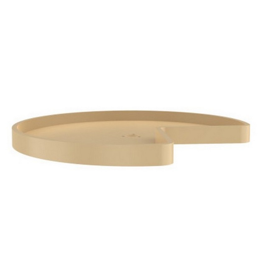 Rev-A-Shelf 32" Polymer Kidney Lazy Susan Shelf Only Almond Independently Rotating Rev-A-Shelf 6471-32-15-52 Questions & Answers