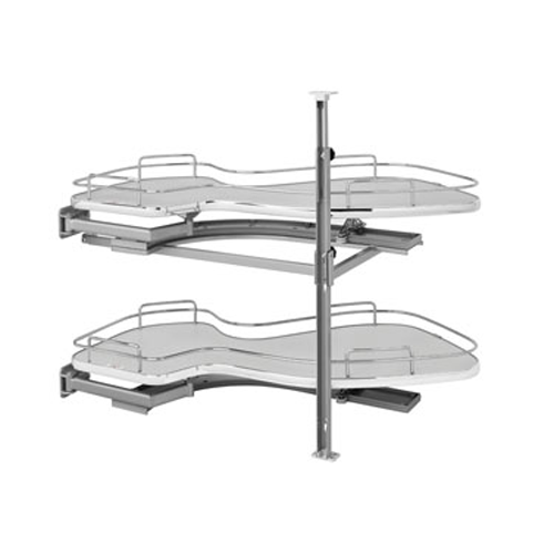 Rev-A-Shelf 18" Two-Tier Organizer for Blind Corner Right Gray Left Hand Rev-A-Shelf 5372-18-GR-L Questions & Answers