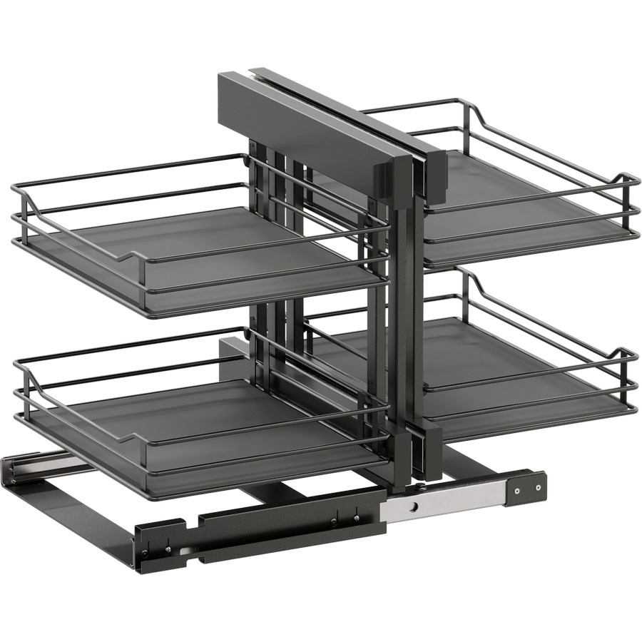 COR Flex Scalea Full Access Blind Corner Pull-Out 4 Basket for 15" Opening Carbon Steel Gray Vauth-Sagel Questions & Answers