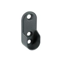 Oval Open Closet Rod Flange 9/16" Matte Black WE Preferred 54113 51 055 Questions & Answers