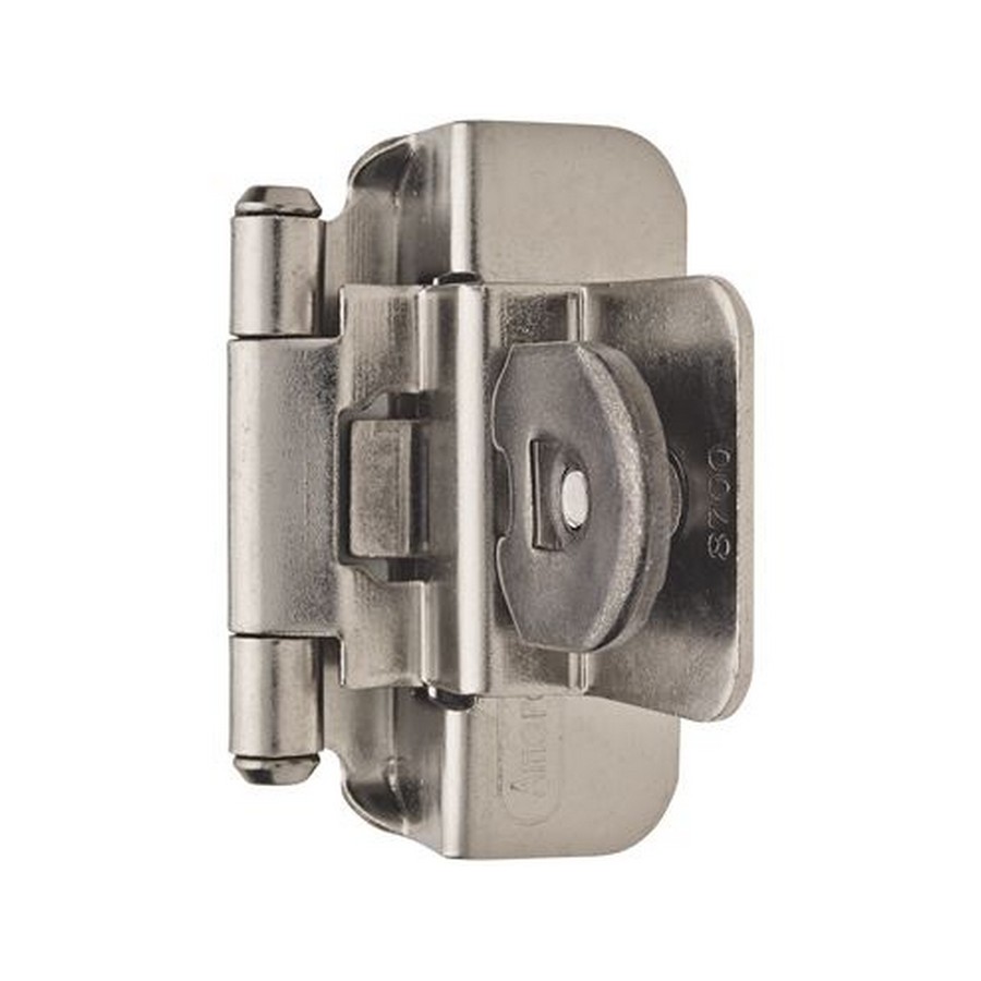 Amerock 3/8" Inset Double Demountable Self-Closing Hinge Satin Nickel BPR8700G10 Questions & Answers