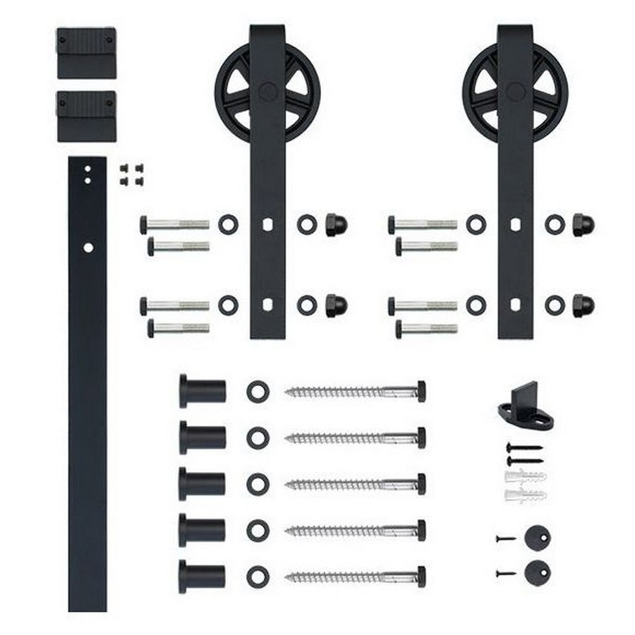 What is the diameter of the spoked wheel and what is the height of the rail