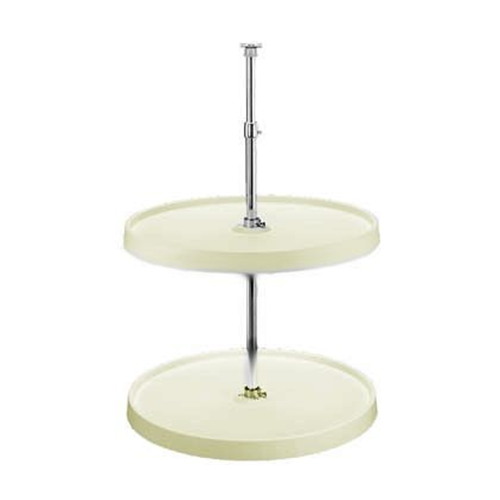 What is the adjustable height range of the Lazy Susan?