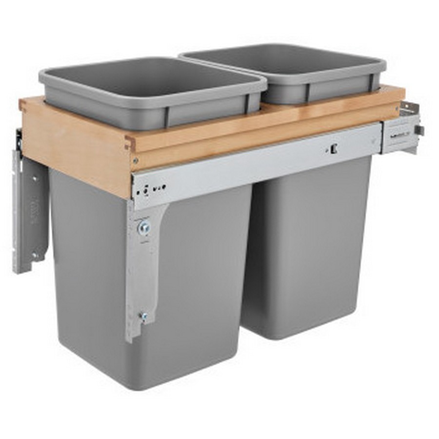 Rev-A-Shelf 4WCTM Top Mount Double 27 Quart Waste Container Maple Rev-A-Shelf 4WCTM-15BBSCDM2 Questions & Answers