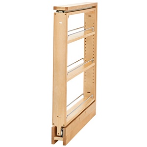 Rev-A-Shelf 3" Base Cabinet Organizer Maple Rev-A-Shelf 438-BC-3C Questions & Answers
