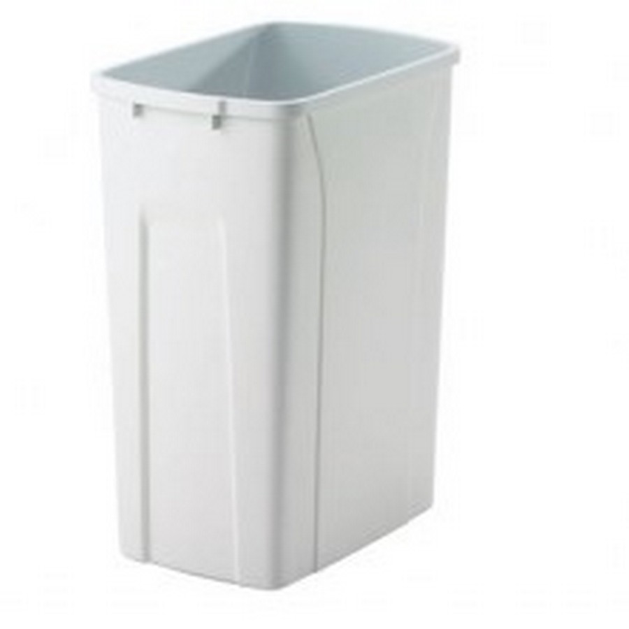 9 5/16" being the depth across the top lip for the 35 Quart PRWC  what is the depth immediately below the lip. I need to place this inside a trash compactor.  The inner width of the compactor is 8.25". Trying to see if this will fit inside the compactor bin. .The lip can rest on top of the bin ans the depth is not a concern.
