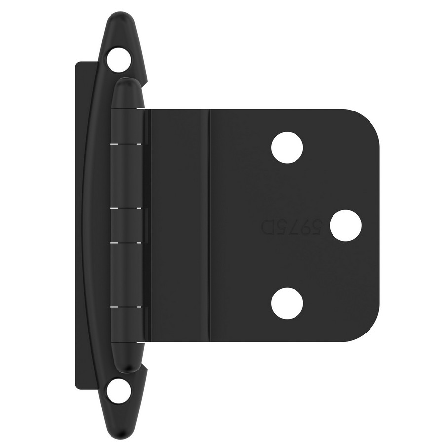 Amerock 3/8" Inset Face Mount Non-Self Closing Hinge Flat Black BPR3417FB Questions & Answers