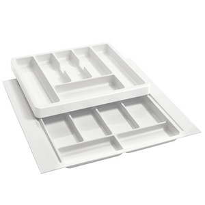 Plastic Cutlery Drawer Insert 21-3/4" W Glossy White Rev-A-Shelf RT 18-3F Questions & Answers