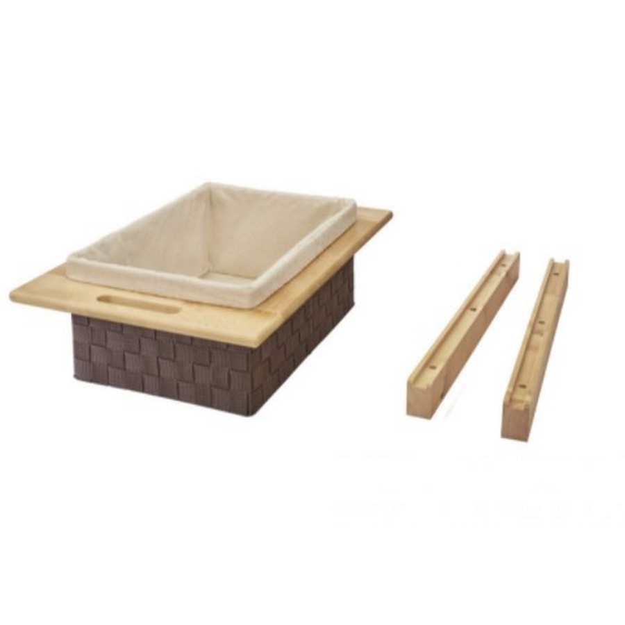 Nylon Woven Basket w/Natural Maple Rails for 18" Base Rev-A-Shelf 4WV-18MP Questions & Answers