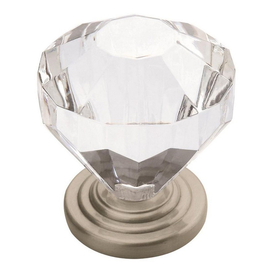 Traditional Classics Knob 1-1/4" Dia Clear/Satin Nickel Amerock 14303G10 Questions & Answers