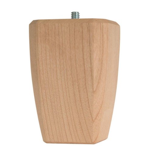 Square Taper Machined Wood Bun Foot 2-1/2" W x 4" H Alder Grand River BF2746-A Questions & Answers