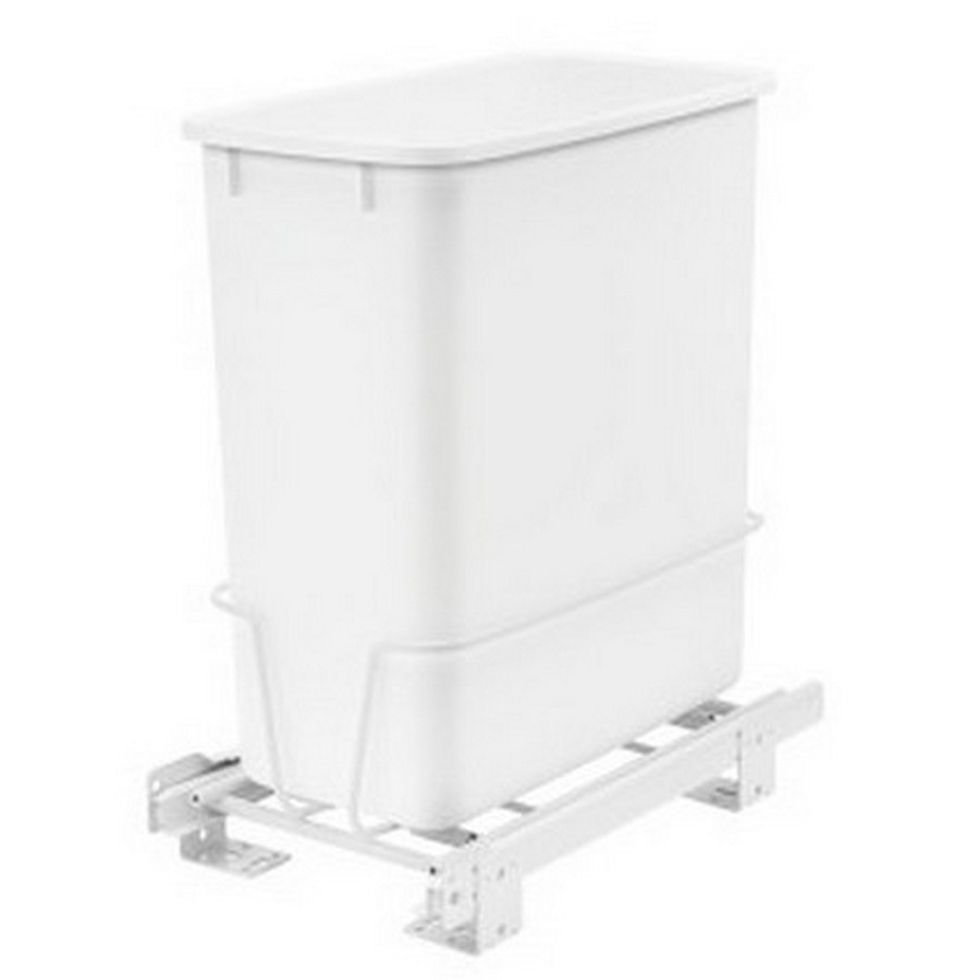 RV-814 Single 20 Quart Bottom Mount Waste Container White Rev-A-Shelf RV-814PB Questions & Answers