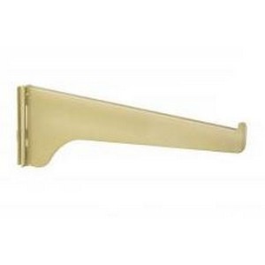 180 Series 6" Single Slotted Shelf Bracket Brass Knape and Vogt 180 BR 6 Questions & Answers