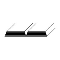 I am mounting this tambour on the front of a counter with the slate vertical.  Is the 48" height vertical or horizontal