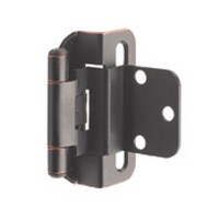Amerock BP7565BB, Partial Wrap, Self-closing Face Frame Hinge, Standard Tip, 3/8 Inset, Burnished Brass Questions & Answers