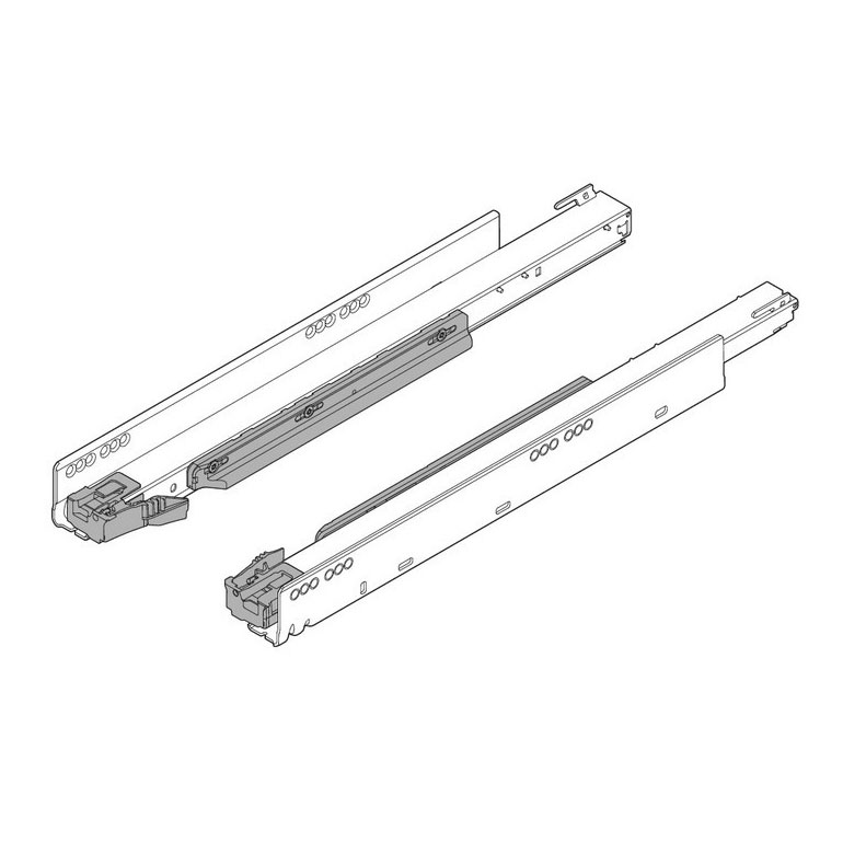 Does this come with both left and right slides and the tip-on (tip to open) mechanisms as shown in the picture?