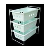 6-3/8" W Vegetable Pull-Out Basket White Wire Washington 104 Questions & Answers