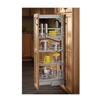 14" Chrome 4 Basket Pull-Out Pantry with Soft-Close Slides Rev-A-Shelf 5750-14 CR Questions & Answers