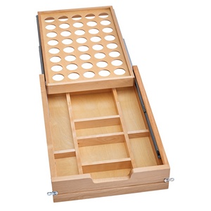 How many kcups does this hold ? Can you put 2 of these in a 36" drawer ? Does this just drop in the drawer ? Does it come just like the picture shows?