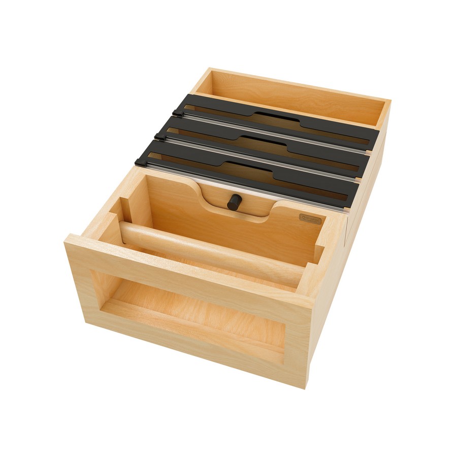 Rev-A-Shelf 18" Base Paper Towel/Foil Wrap Drawer System - No Slides Natural Maple Rev-A-Shelf 4PTTD-18H-1 Questions & Answers