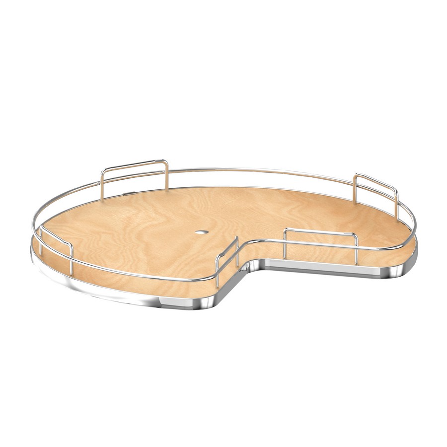 Rev-A-Shelf 28" Solid Bottom 1-Shelf Kidney Lazy Susan Maple Rev-A-Shelf 53-401-28BSMP-1 Questions & Answers