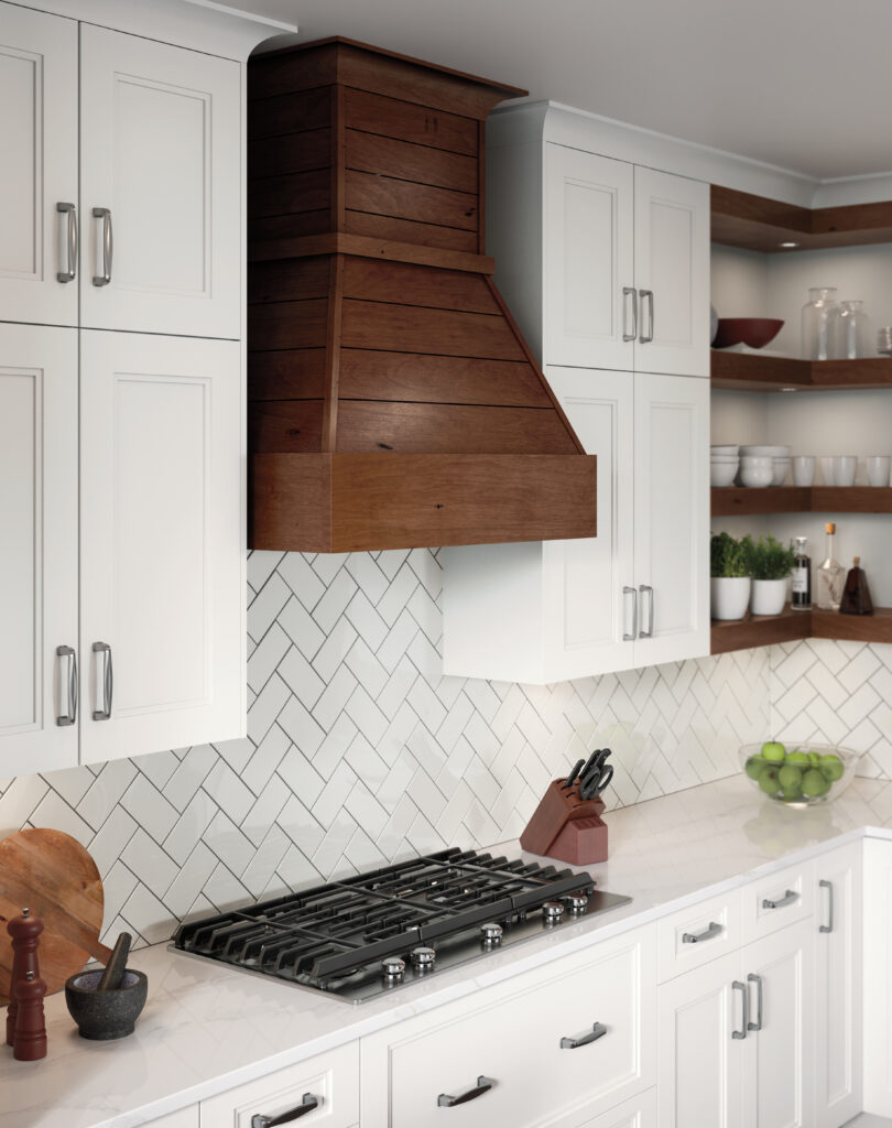 36 Wide Paint Grade Modern Tapered Wood Range Hood w Broan Liner Omega National