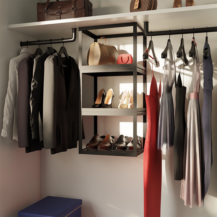Closet Steel Cube Organization System