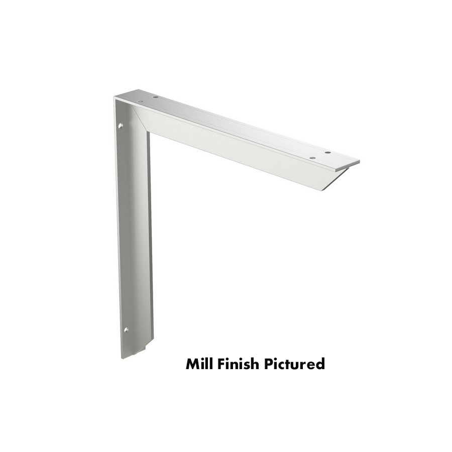 Surface Mount Countertop Bracket 18 x 24 Mill Finish Rakks EH 1824