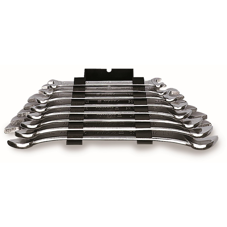 Zebra Double Open End Wrench Assortment 12 Pcs with Plastic Holder