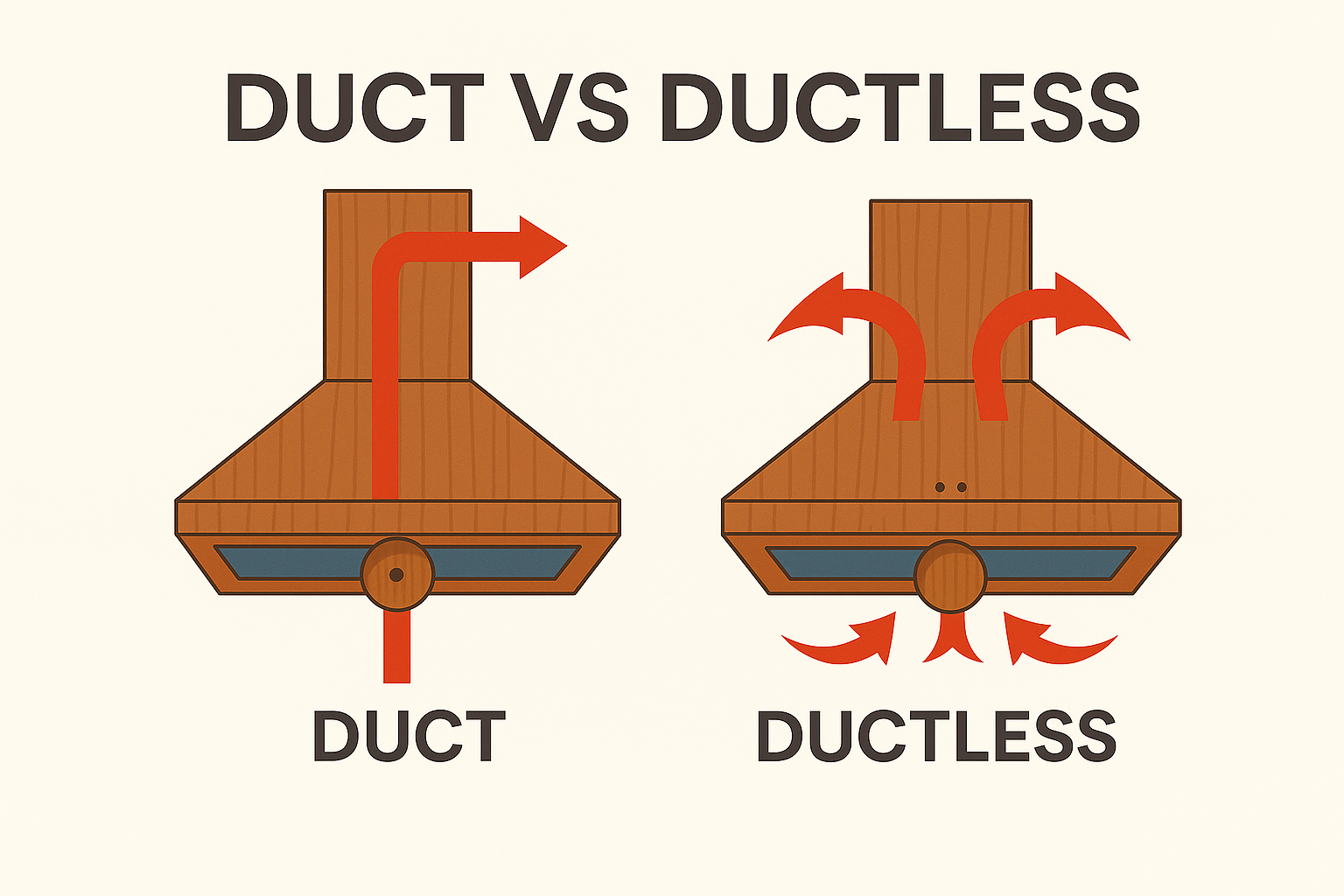 Duct vs Ductless Range Hood