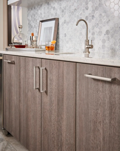 Bar Pulls Pennington Bar Pull 6 516 Center to Center Brushed Satin Nickel Top Knobs M1004
