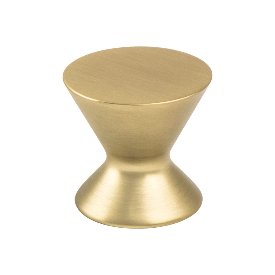 Domestic Bliss Knob 1 316 Dia Modern Brushed Gold Berenson 2363 1MDB P