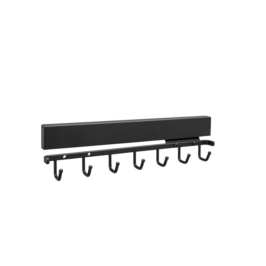 Rev A Shelf 14 Deluxe Slide Out Belt Rack Matte Black Sidelines CBRSL 14 MB 1