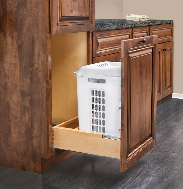 Rev A Shelf Wood Bottom Mount Hamper Pullout Natural Maple Rev A Shelf 4WH VCSC 21DM 1