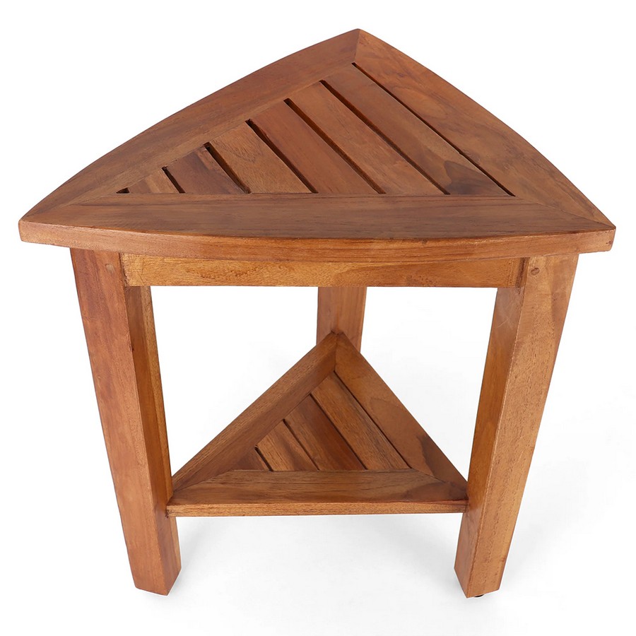 16 12 x 16 x 19 12 Sereni Teak Shower Stool Federal Brace FB 09096