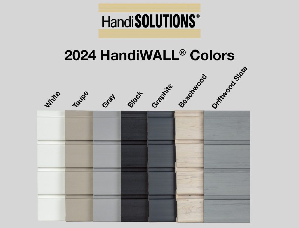 HandiWALL Slatwall Panel 96" x 12-1/4" Taupe Bulk-4 Pieces HandiSOLUTIONS HSW2008