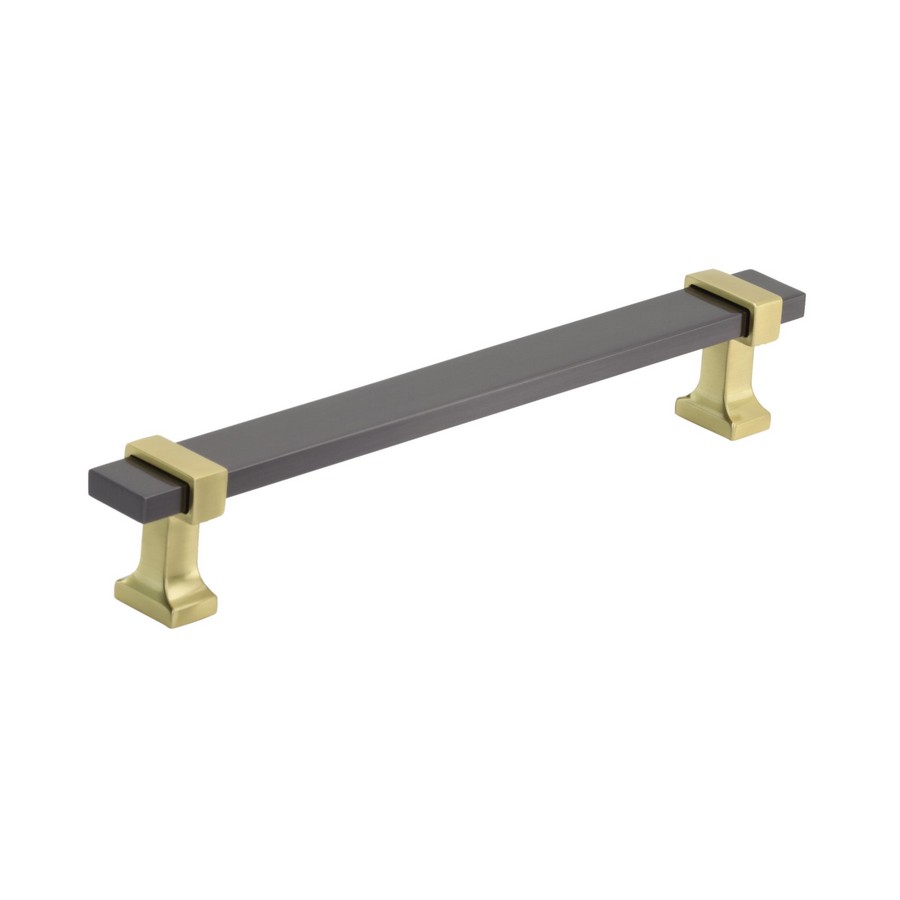 Overton Pull 6 516 Center Black ChromeBrushed Gold Amerock BP36683BCRBGL