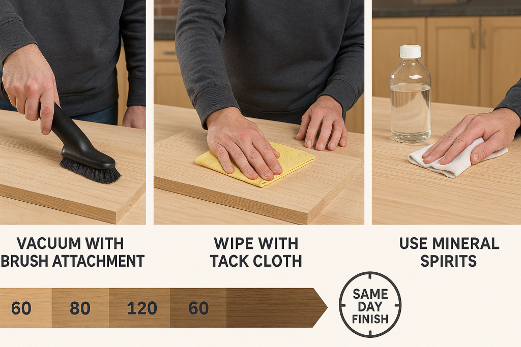 ChatGPT Image Aug 21 2025 122147 PM Woodworker Express Blog Grit sequence chart showing sanding stages and finish type compatibility