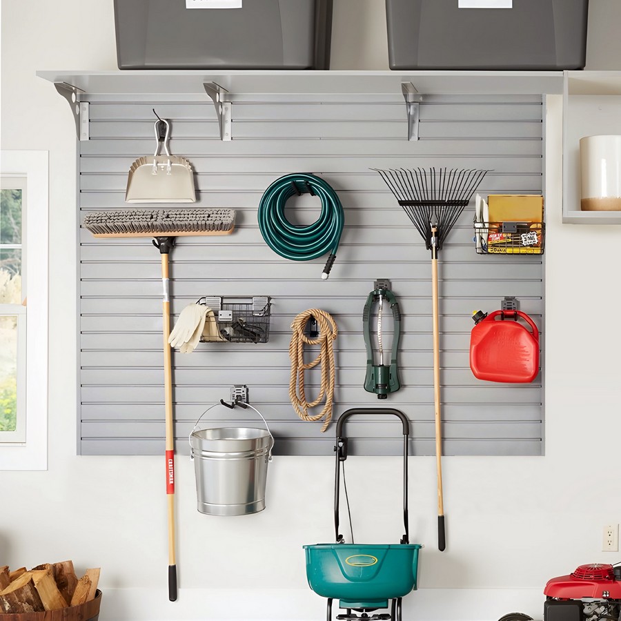 HandiSOLUTIONS 80" Long x 12" Wide HandiWALL 5/Box Gray HSW3080