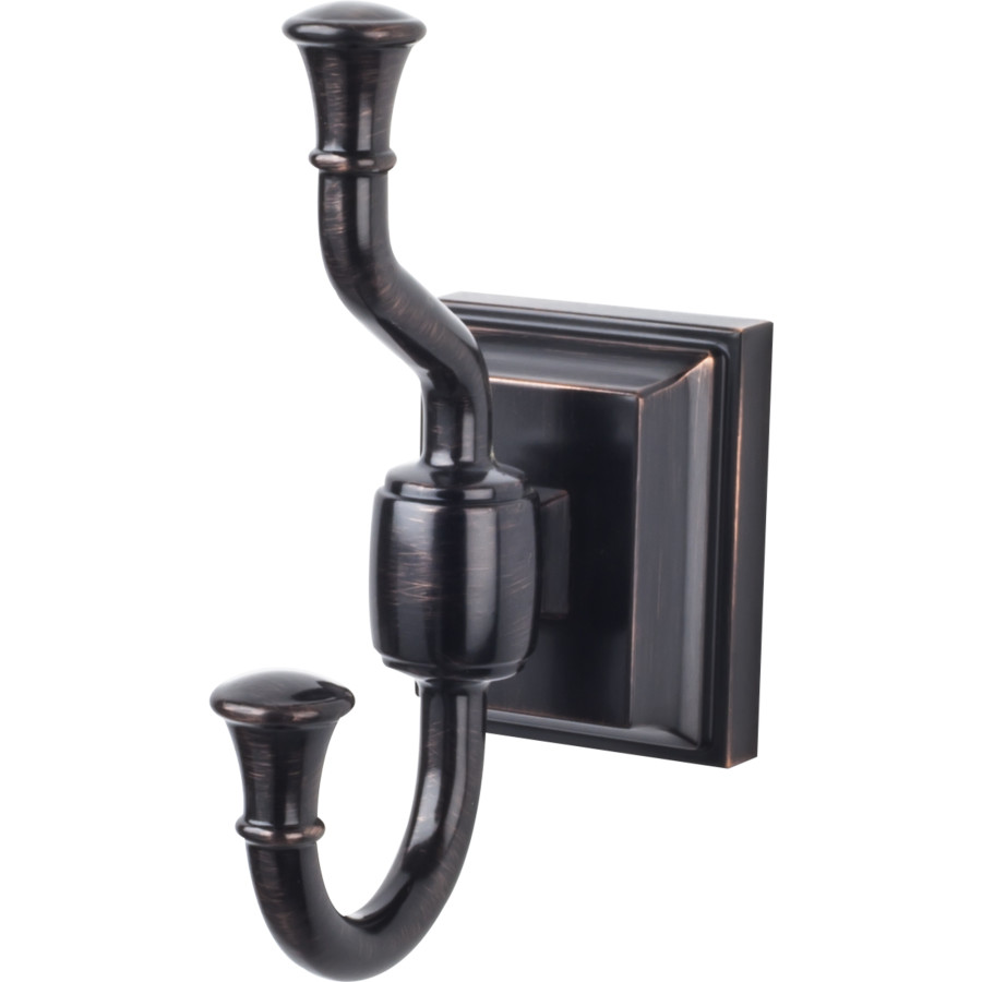 Stratton Bath Double Hook 5 18 Long Tuscan Bronze Top Knobs STK2TB
