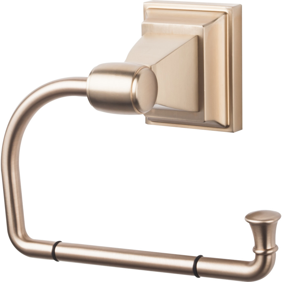 Stratton Bath Tissue Hook 4 1116 Long Brushed Bronze Top Knobs STK4BB