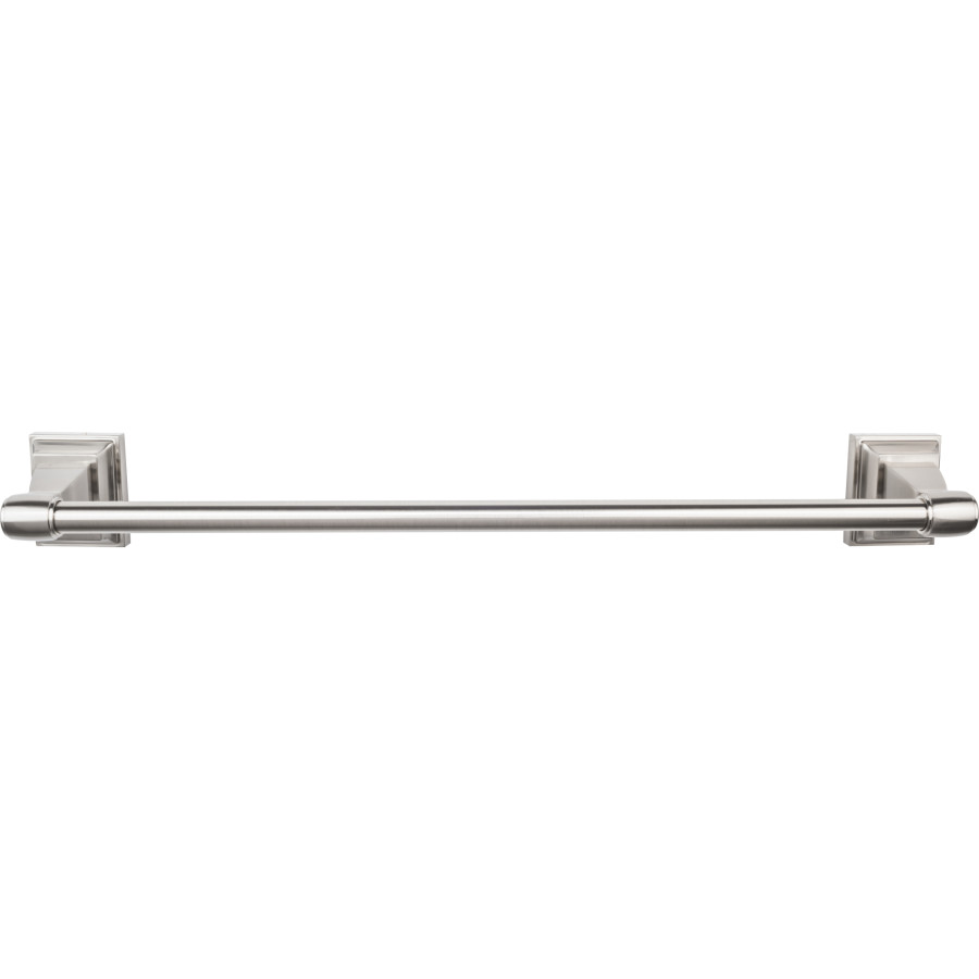 Stratton Bath Single Towel Bar 18 Center to Center Brushed Satin Nickel Top Knobs STK6BSN