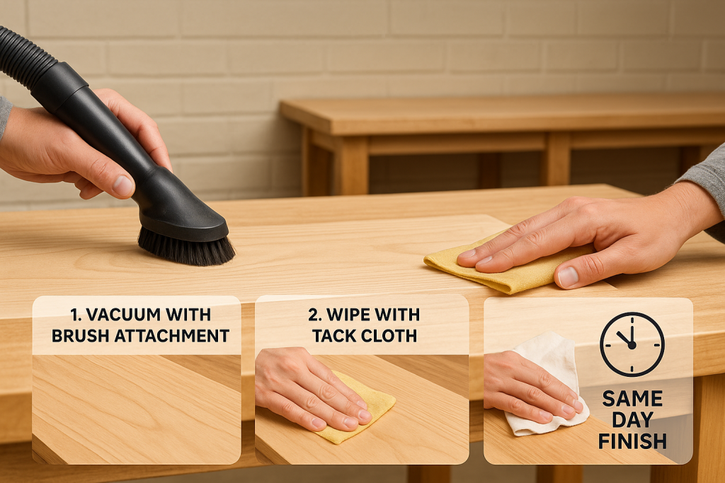 finishprepwoodcleaning Woodworker Express Blog Final cleaning steps before applying wood finish