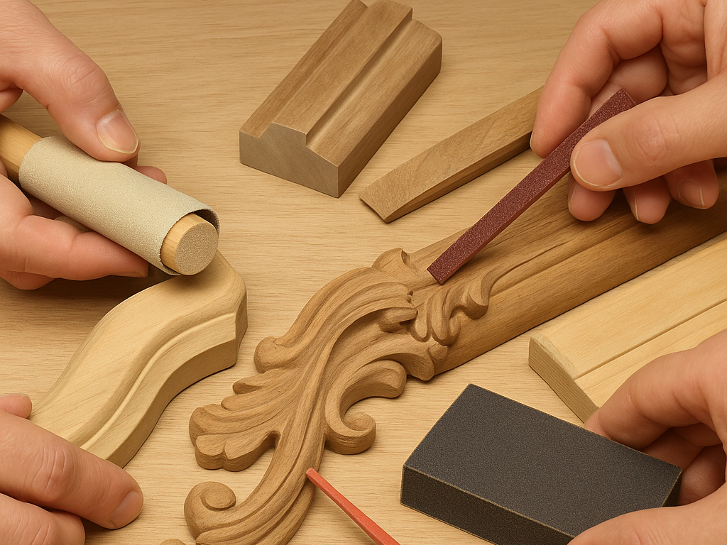 sandingdetailedareastools Woodworker Express Blog Creative tools for sanding woodworking edges and details