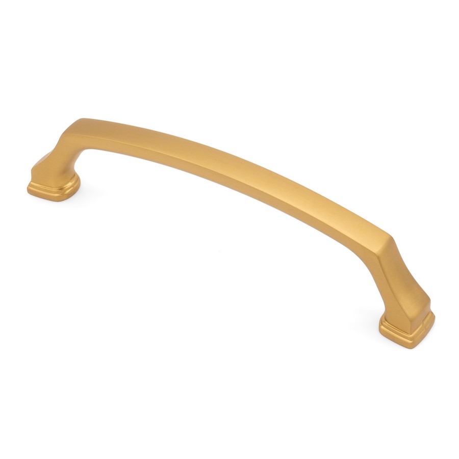 DHP309BSB128 Woodworker Express Blog Heritage Pull 128mm Center to Center Brushed Satin Brass Studio 917 P309BSB 128