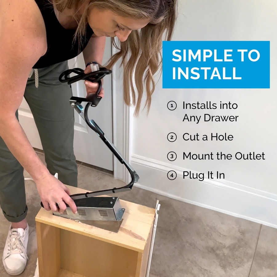 4 Step Installation for Docking Drawer