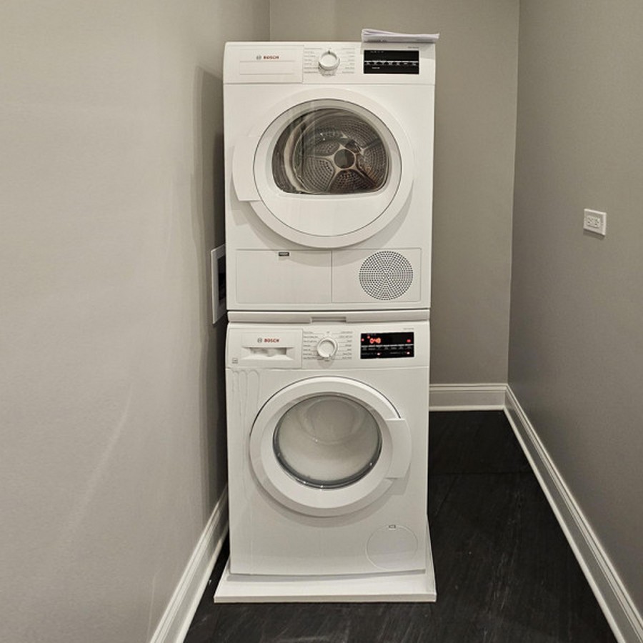 Compact Washer Drain Pan 27 x 25 x 2 12 Gloss White Killarney Metals KM 05880