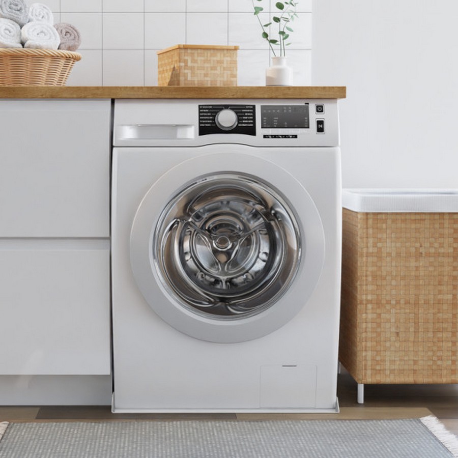 Compact Washer Drain Pan 27 x 25 x 1 Gloss White Killarney Metals KM 09496